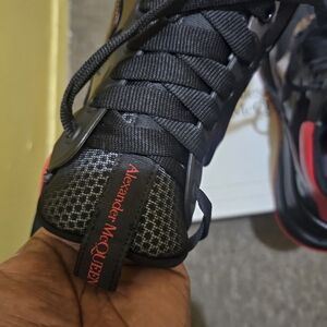 Alexander McQueen Black and Red Men's Shoes